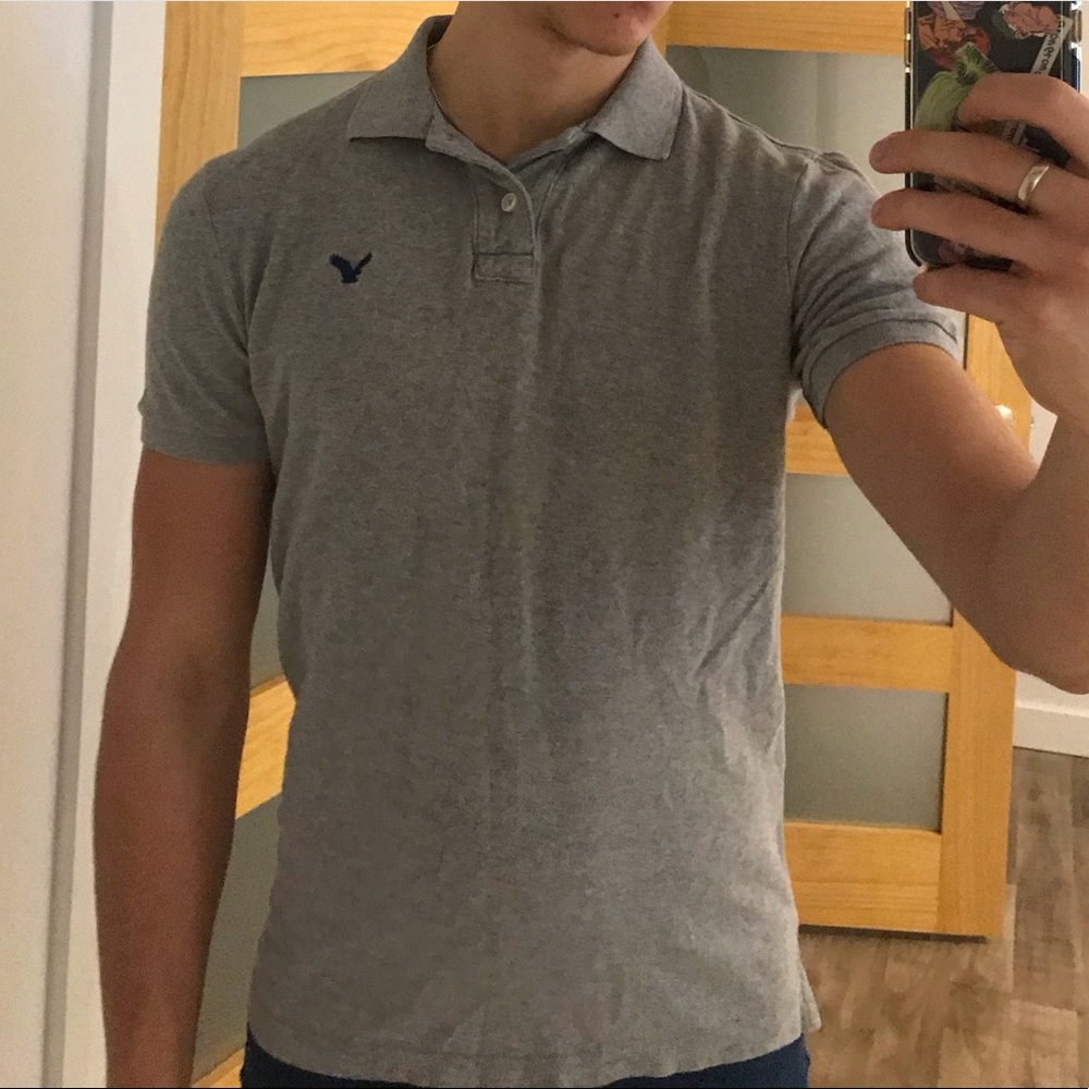 American Egle Gray Polo